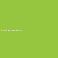 Rustikaler Wolle-Hut